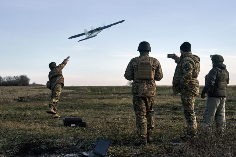 Russian Drone Attack Damages Homes And Railway Depot in Ukraine
