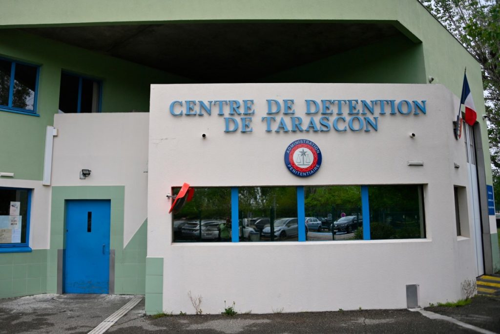 This photograph taken on April 16, 2025 shows a general view of the Tarascon prison in Tarascon, southern France (Photo by Sylvain THOMAS / AFP)