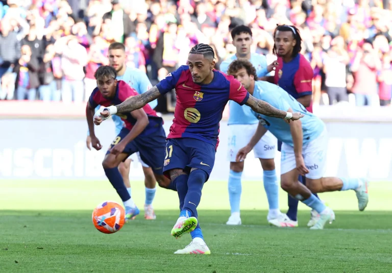 Barcelona Mount Raphinha-led Comeback to Beat Celta Vigo 4-3 in LaLiga