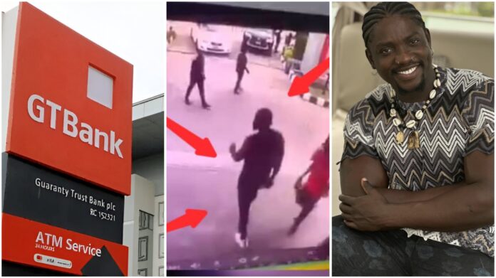 VIDEO: CCTV Footage Shows VeryDarkMan Was Not Arrested Inside GTBank