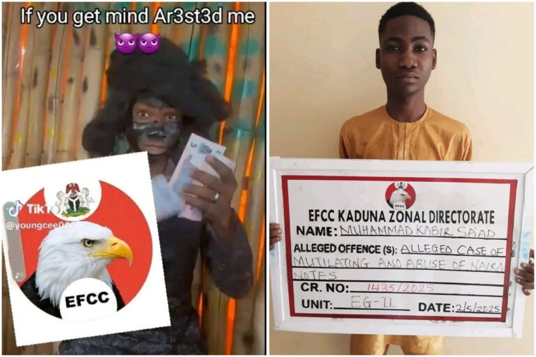EFCC Arrests Content Creator in Kaduna for Naira Abuse