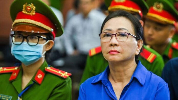 Vietnamese property tycoon Truong My Lan looks on More AFP via Getty Images