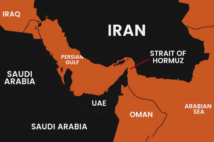 The Strait of Hormuz is a critical route through which large portion of world’s oil supply passes