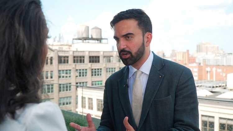 New York mayoral candidate, State Rep. Zohran Mamdani speaks with ABC News Senior Political Correspondent Rachel Scott in New York City, June 25, 2025.  ABC News