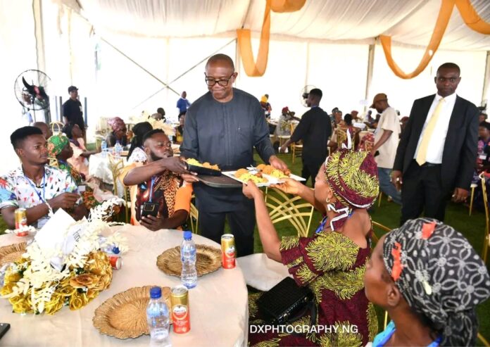 1752394470504 Peter Obi Defends Food Service at Charity Event: “Leadership is Service, Not Show”