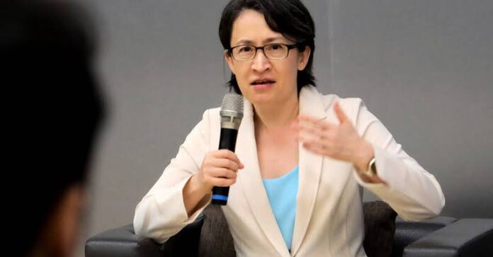 Taiwan vice president Bi-khim Hsiao speaks to reporters, © Copyright 2025 The Associated Press. All rights reserved