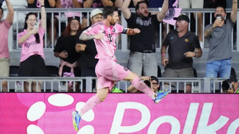 Messi Spurs Miami Rout, Sets MLS Mark in Alba Farewell Match