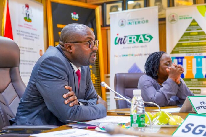 Interior Minister Olubunmi Tunji-Ojo. Photo: NTA via WhatsApp Olubunmi Tunji-Ojo. Photo: NTA via WhatsApp