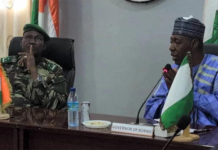 Military troops received intelligence report 3 days before Benisheikh attack – Zulum Babagana Zulum and Brig.-Gen. Mahamadou Bagadoma