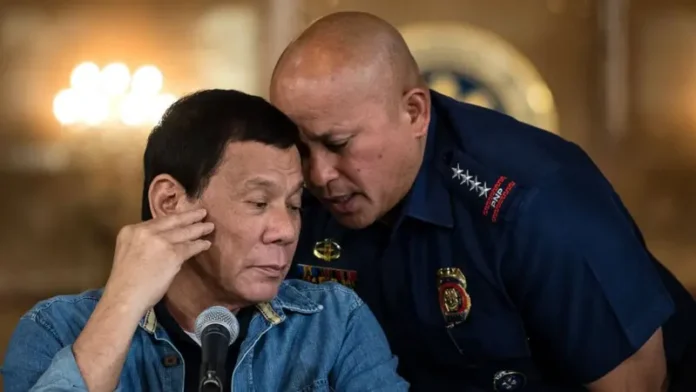 General Ronald dela Rosa has had Mr Duterte's ear for many years. Getty Images