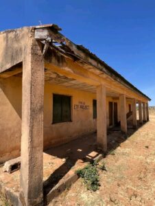 The dilapidated school in Nghar village. Photo: Omokugbo Ojeifo/Facebook 