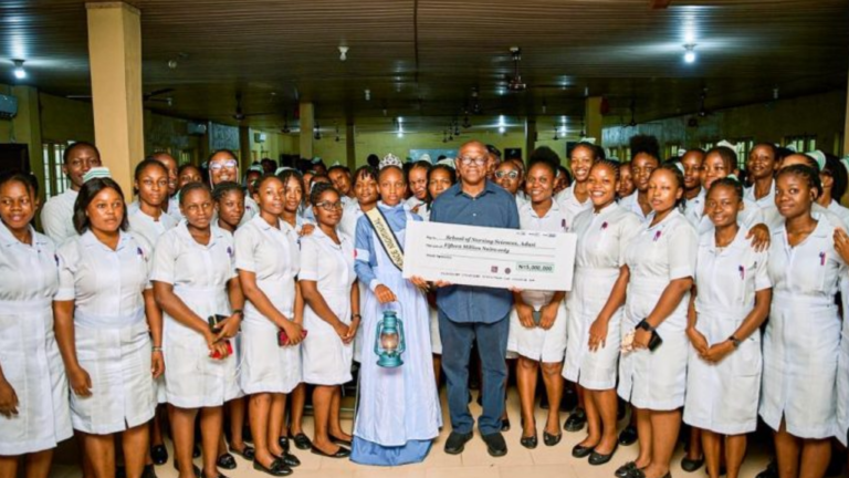 Peter Obi donates ₦15m to College of Nursing in Anambra