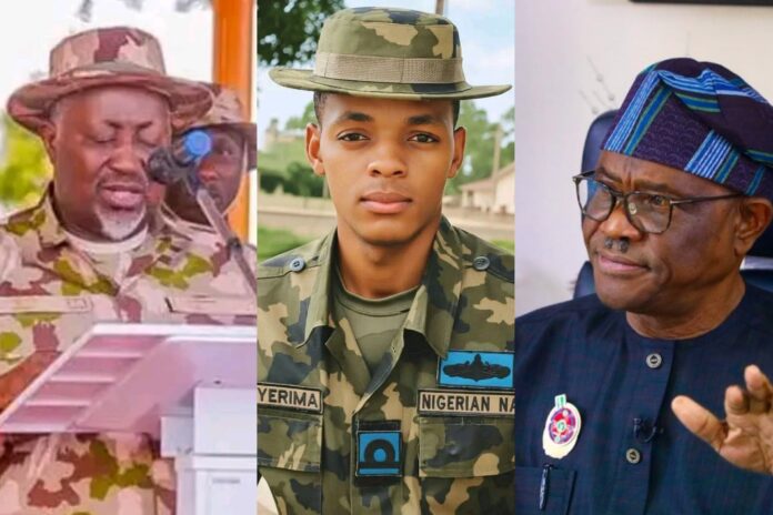 Nigeria's Defence Minister Mohammed Badaru, Lieutenant Yerima, Federal Capital Territory Minister Nyesom