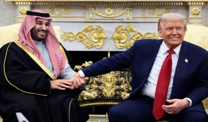 Saudi Crown Prince Mohammed bin Salman and President Trump