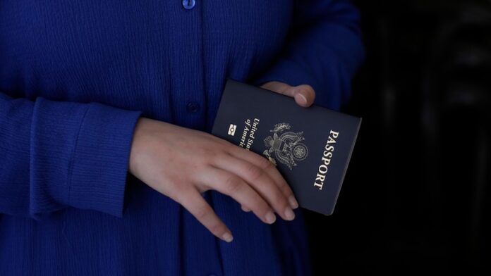 'X' gender markers were introduced to US passports in 2021.   (AP: Majdi Mohammed)