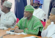 Oshiomhole, Ndume Clash at Senate Hearing for Omokri’s Ambassadorial Nomination Reno Omokri (middle) introducing himself during his screening at the senate