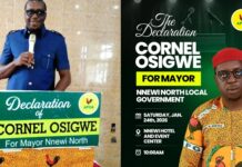 Osigwe Declares For Nnewi North Chairmanship