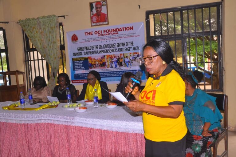 Anambra: OCI Foundation International 2025/2026 Arm Our Youths Health Campaign Schools Challenge Grand Finale in Awka