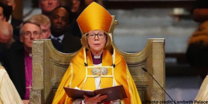 Dame Sarah Mullally, a former senior nurse who served more than three decades in Britain’s National Health Service, has been enthroned as the first female Archbishop of Canterbury,