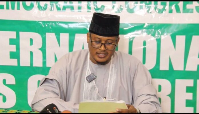 Nafiu Bala, the leader of African Democratic Congress (ADC) fraction