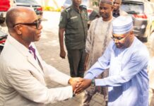 Atiku Meets Amaechi in Bid to Heal ADC Primary Rifts Former Rivers State Governor Rotimi Amaechi visits former Vice President Atiku Abubakar to his Abuja residence. Photo: