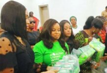 Anambra Firstlady Distributes 25,000 Sanitary Pads To School Girls
