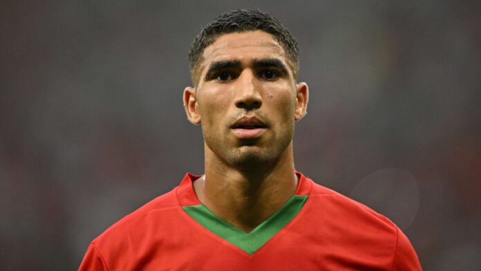 Moroccan international and Paris Saint-Germain defender Achraf Hakimi