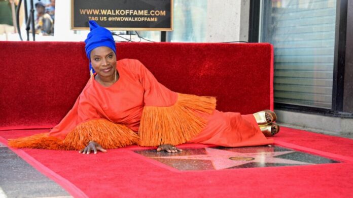 Beninese musician and actress Angelique Kidjo became the first Black African to have a star on the Hollywood Walk of Fame © Frederic J. Brown, AFP