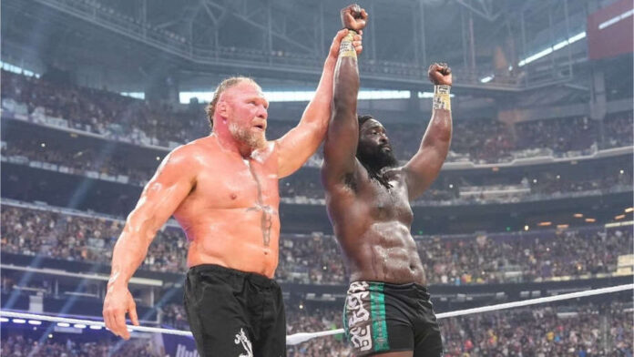 Nigerian-born wrestler Oba Femi defeated Brock Lesnar in a Hell in a Cell match
