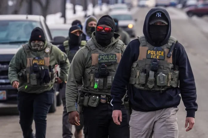 The actions of ICE agents in enforcing Trump's immigration policies have been highly controversial [File: Ryan Murphy/AP Photo]