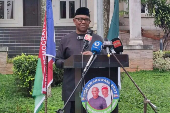 Former Anambra State governor Peter Obi on Friday formally opened his bid for the 2027 presidential election