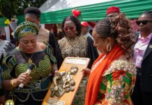 Pregnant Women & Children install Soludo’s Wife Grand Matron at COOUTH