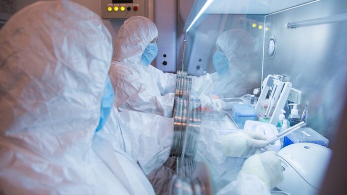 Workers at Russia's Irkutsk Anti-Plague Research Institute of Siberia and Far East in an undated photo. Photo: Irkutsk Anti-Plague Research Institute of Siberia and Far East/AP