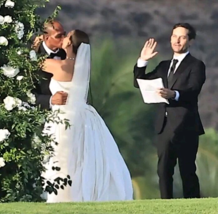 Tobey Maguire officiates ex-wife Jennifer Meyer's Hawaii wedding to Nigerian billionaire's son