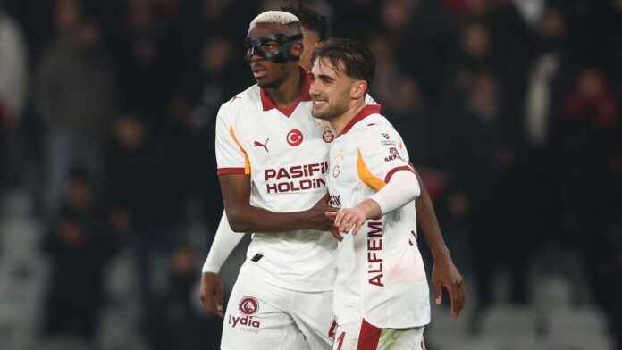 Victor Osimhen did not celebrate after scoring against Lille. Photo by Franco Arland. Source: Getty Images