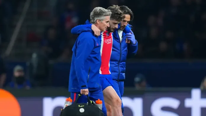 PSG have confirmed that Kvaratskhelia suffered a rupture of the anterior cruciate ligament in his right knee during UCL victory over Barça